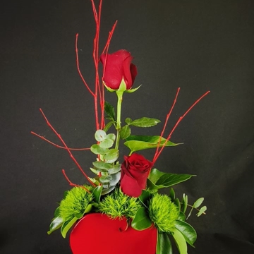 Composición dos rosas. - Imagen 1