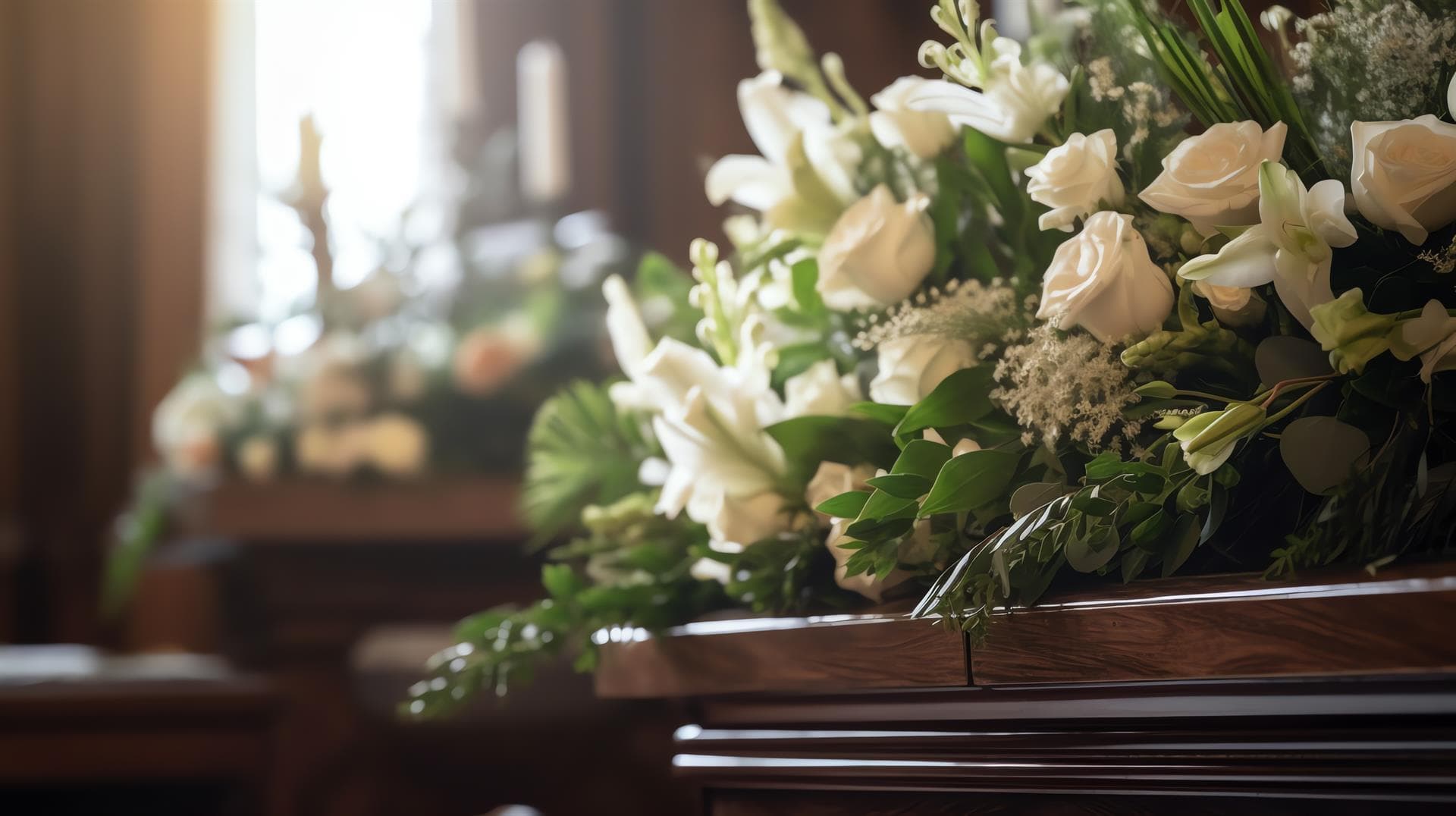 Ramos, centros, y coronas funerarias en Ferrol