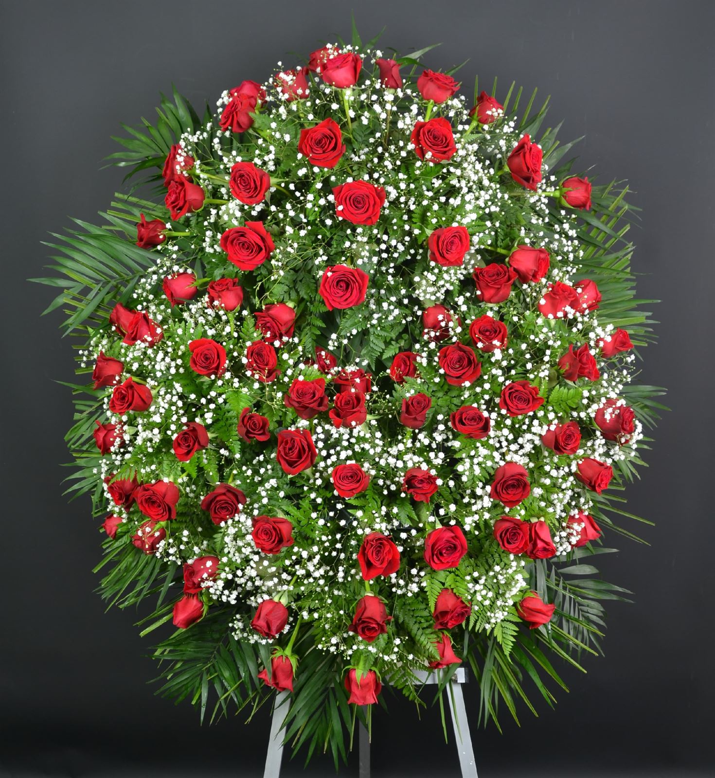 Corona aro de rosas y cabezal de rosas. Ref. 24 - Imagen 1