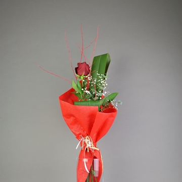 Ramo de 1 rosa - Imagen 1