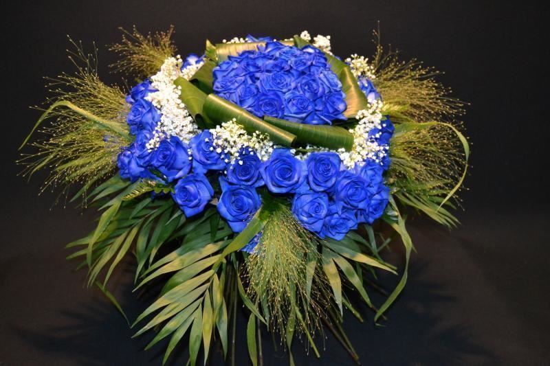 Ramo de 60 rosas azules - Imagen 1