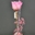 Rosa preservada color rosa. - Imagen 1